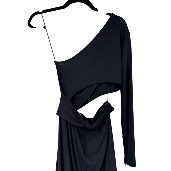 Ronny Kobo Collection Lorina High Slit Maxi Dress Cutout One Shoulder Cocktail - Picture 7 of 10